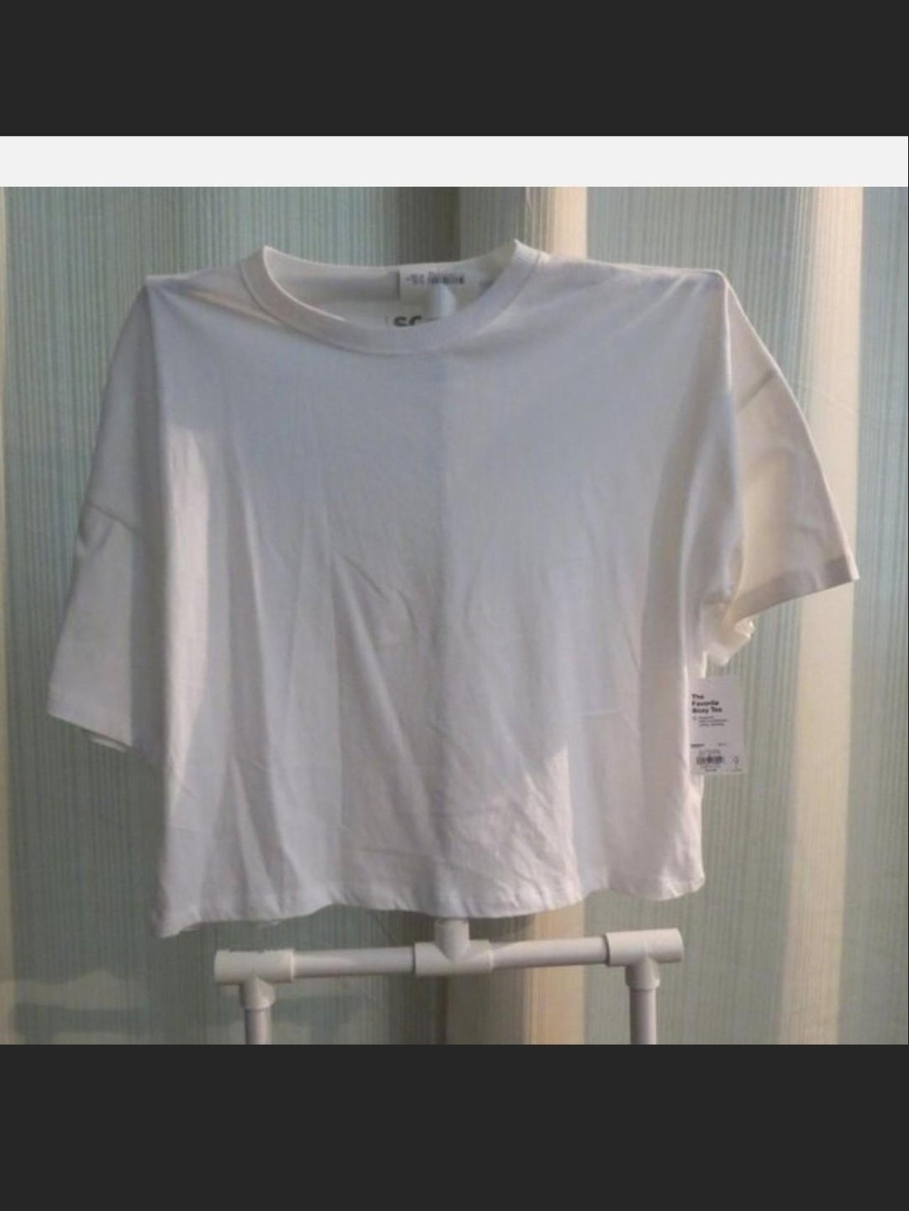 SO White Cropped Tee